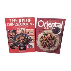 (2) Book Bundle "The Joy of Chinese Cooking"-"Oriental Cookbook" Vintage